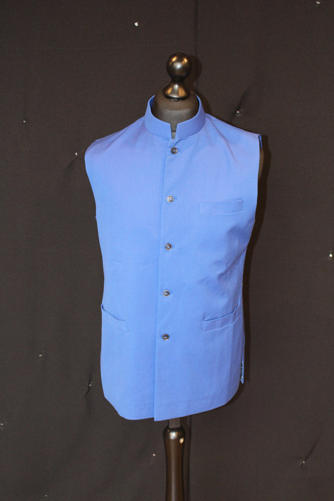 Ocean Blue Indian Waistcoat