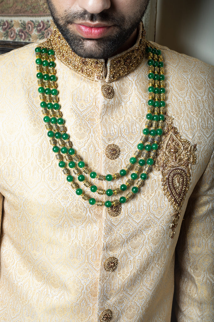 Green and Gold Haar Necklace