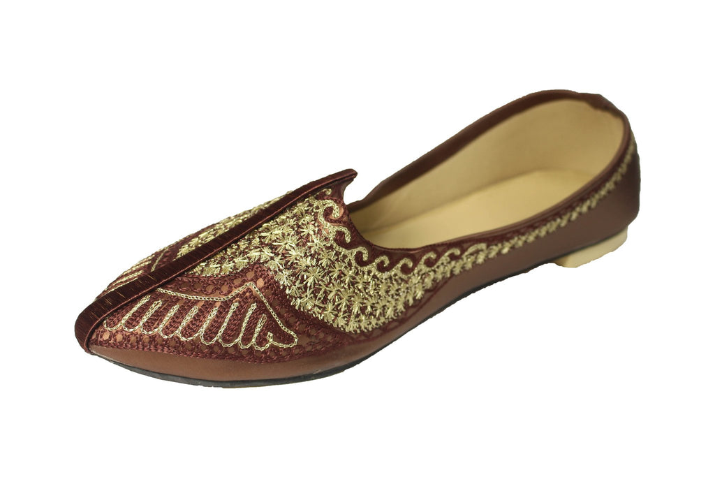 Barh- Brown Mojri Khussa Shoes - Sherwani King - - 1