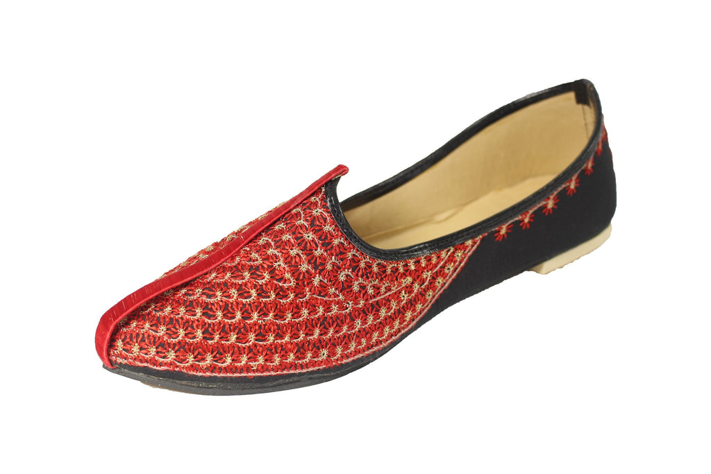Hansi- Red Mojri Khussa Shoes - Sherwani King - - 1