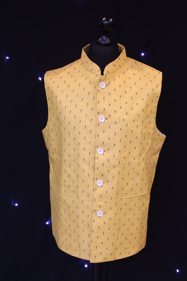 Tuscan Coloured Indian Waistcoat