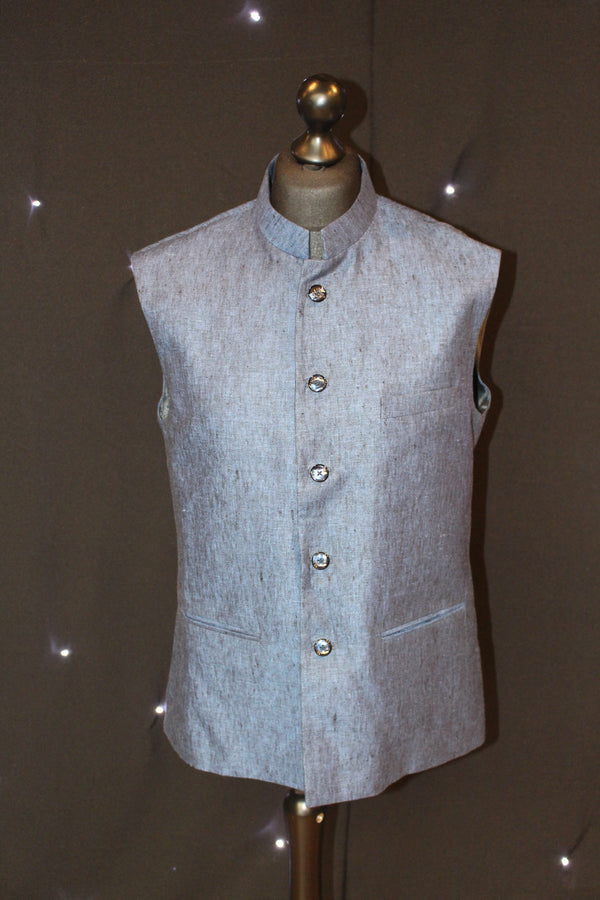 Dark Blue Pakistani Waistcoat
