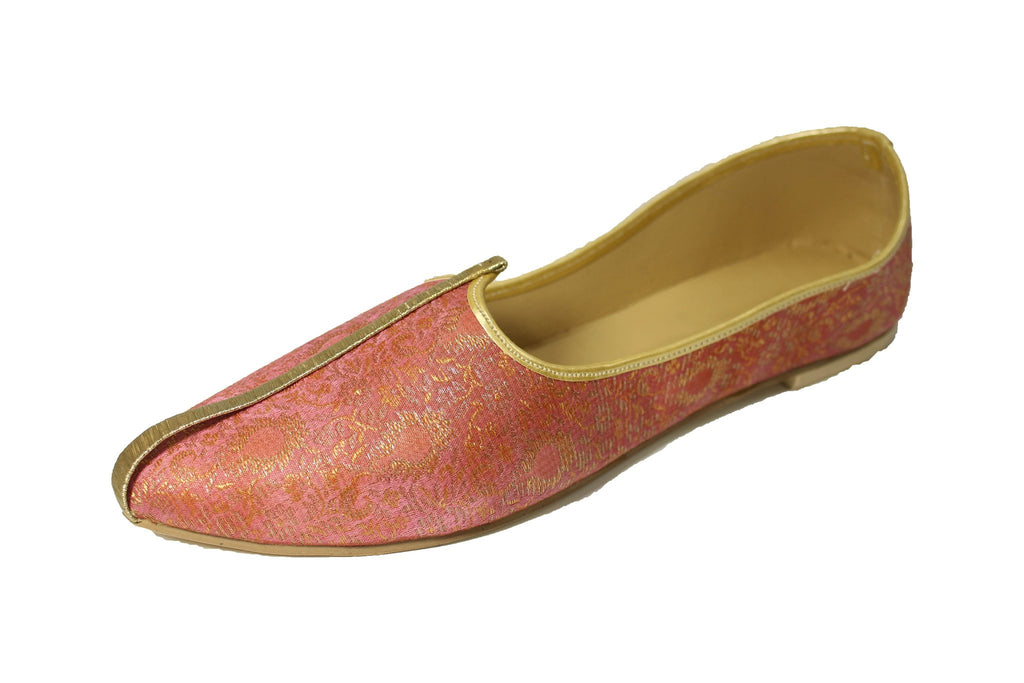 Mandi- Pink Mojri Khussa Shoes - Sherwani King - - 1