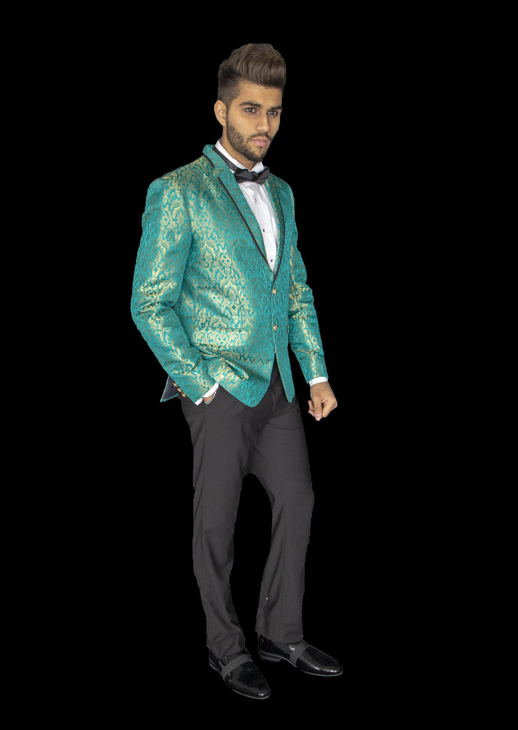 Teal and Gold Blazer