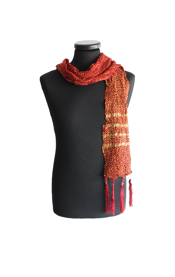 Red and Orange Sherwani Scarf