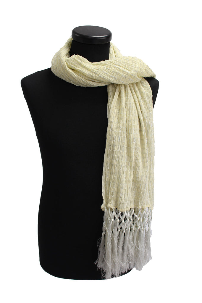 Light Yellow Sherwani Scarf - Sherwani King -
